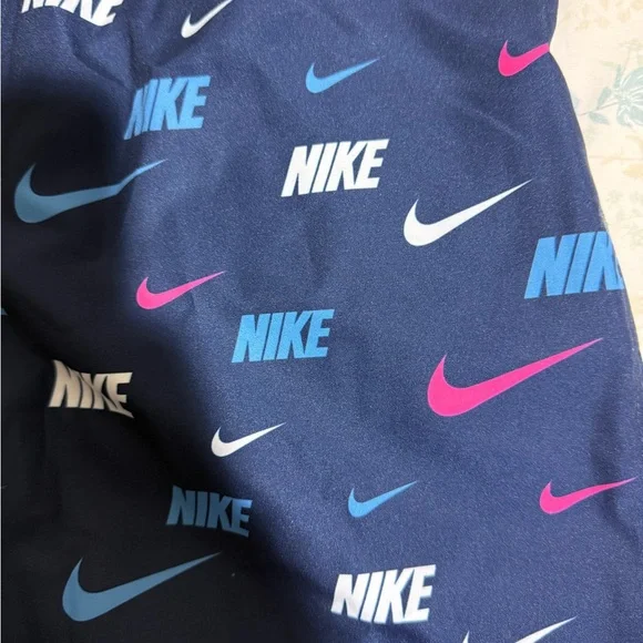 Nike Kids' Navy Logo Swim Shorts - Picture 3 of 3